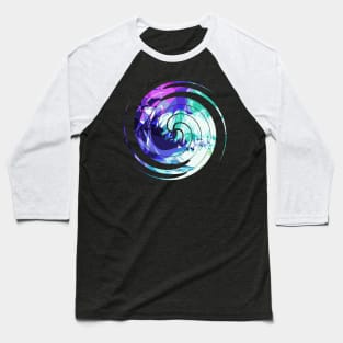 Colorful Abstract Pattern Baseball T-Shirt